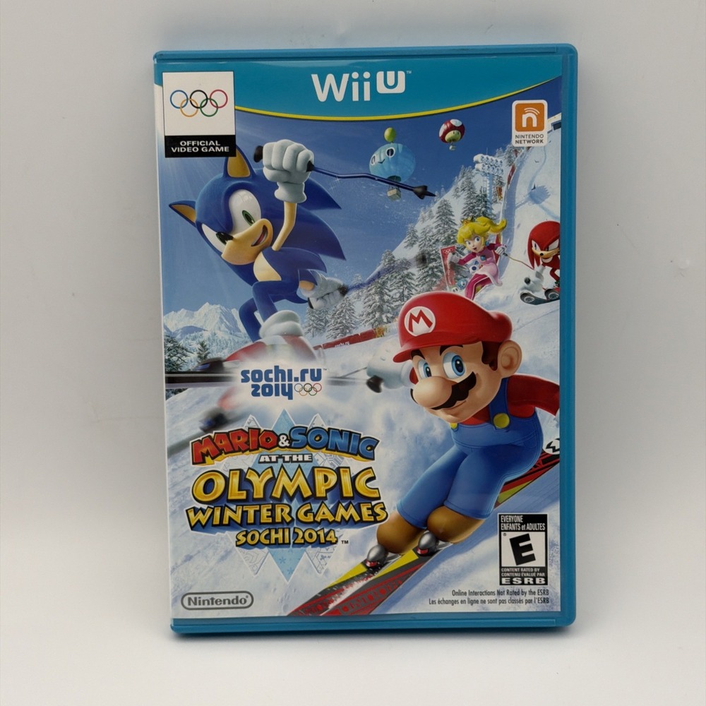 Mario & Sonic at the Sochi 2014 Olympic Winter Games Game in Case Nintendo Wii U